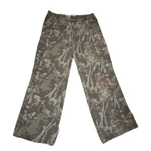 Mossimo Y2K Women 35x31 Sz 13 Low Rise Relaxed Camo Cargo Pants Utility Skater‎